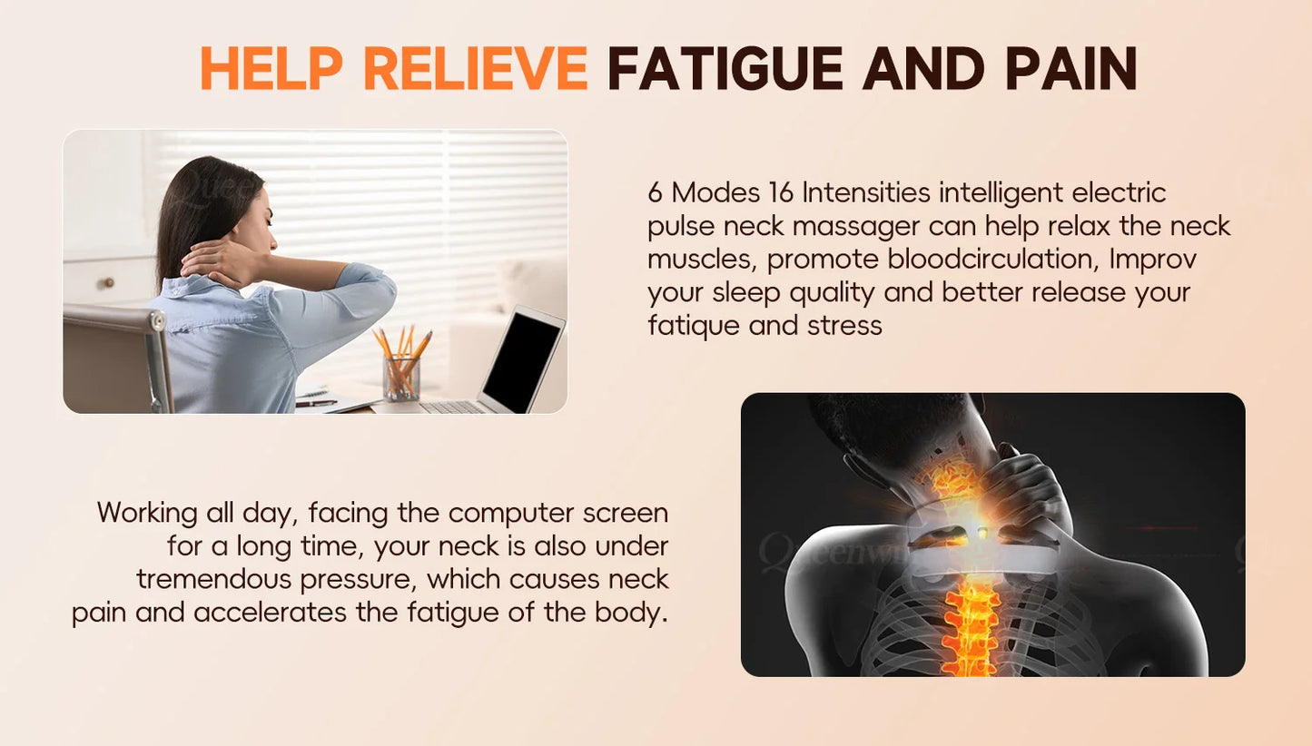 4D Smart Heating Neck Massager