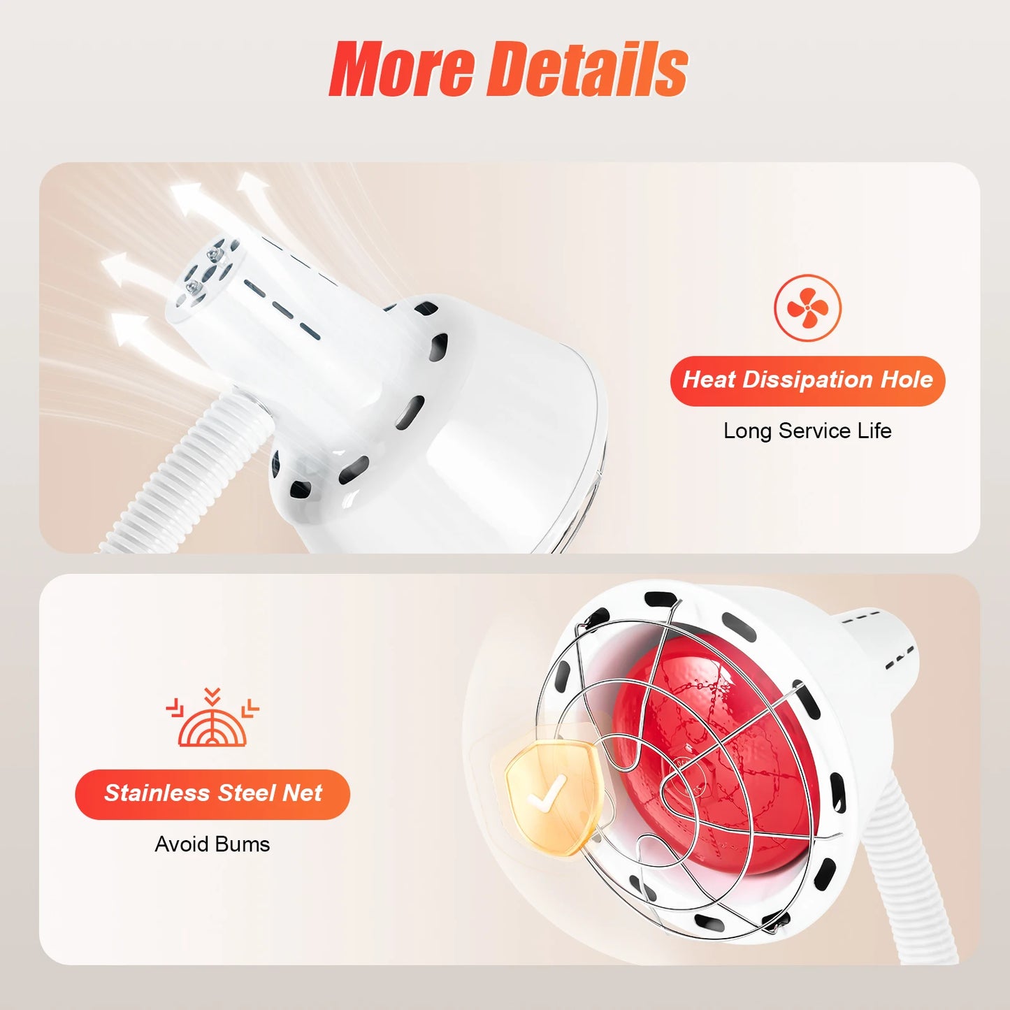 275W Infrared Therapy Lamp