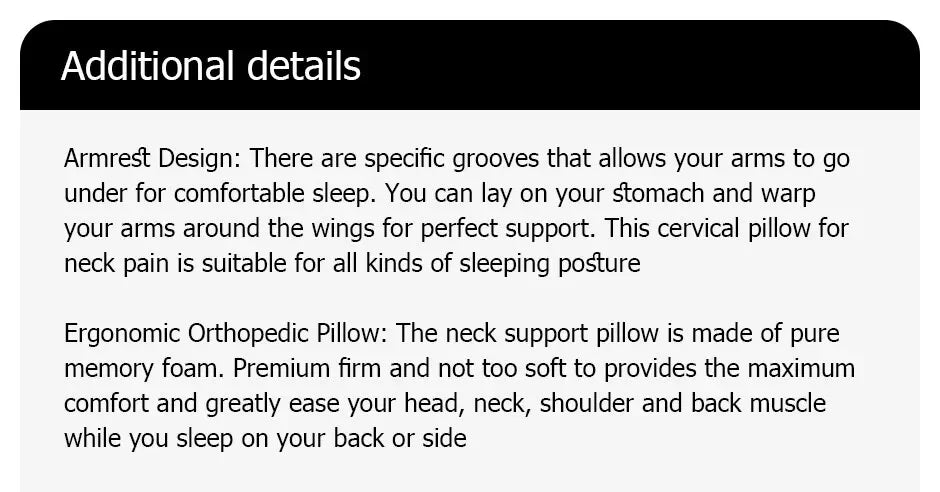 Orthopedic Memory Foam Pillow
