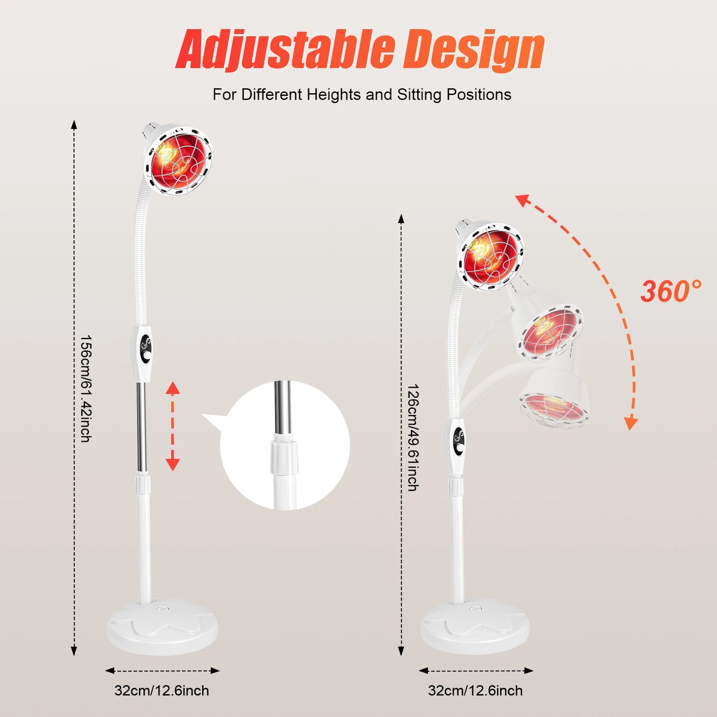 275W Infrared Therapy Lamp